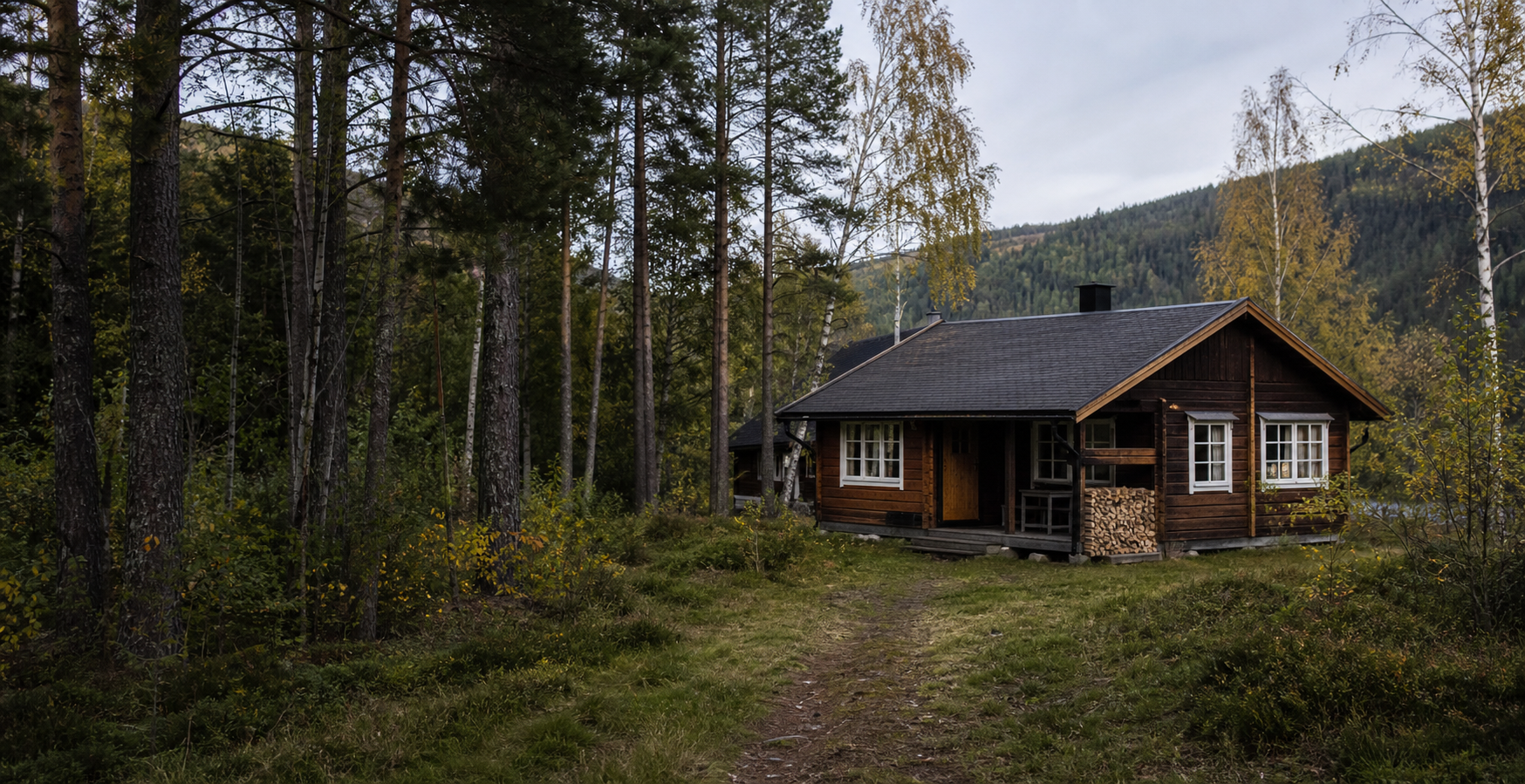 Cabin landscape uploaded from the Opphus log book